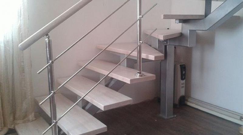 Как сделать металлическую лестницу своими руками Чертеж металлической лестницы с площадкой
